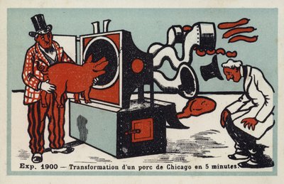 Exposition 1900 - transformation of a Chicago pig in 5 minutes by French School