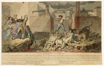 Extract from Les Formes Acerbes, pub. 13th May 1795 by French School