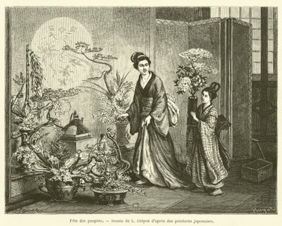Doll Festival (engraving) by French School