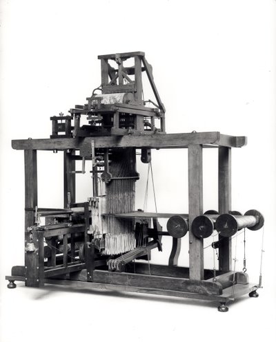 First fully automated loom invented by Jacques de Vaucanson (1709-82) c.1745 by French School