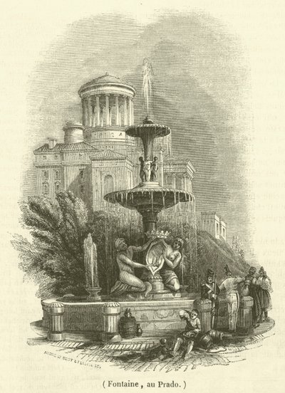 Fountain, at Prado by French School