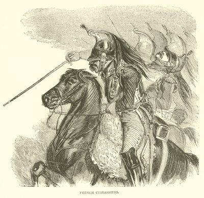 French Cuirassiers (engraving) by French School