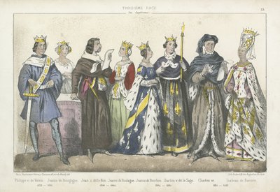 French Kings and Queens of the 14th and 15th Century by French School