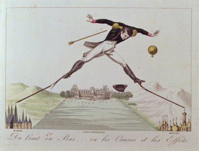 From High to Low... or the Causes and the Effects, caricature of Napoleon