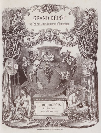 Frontispiece to the Catalogue of the Grand Depot of Porcelains, Faiences and Glassware by French School