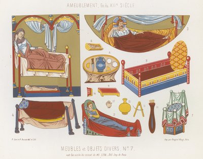 Furniture and Various Objects of the 12th Century by French School