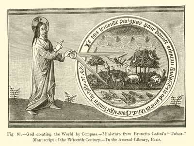 God creating the World by Compass by French School