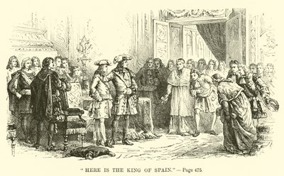 Here is the King of Spain by French School