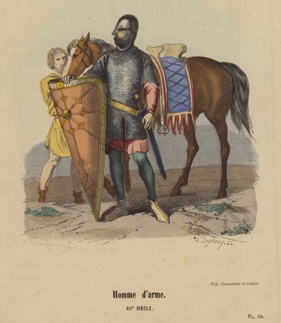 Man-at-Arms, 12th Century by French School