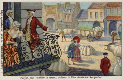 Anne-Robert-Jacques Turgot Orders the Free Distribution of Grain, France, c1770 by French School