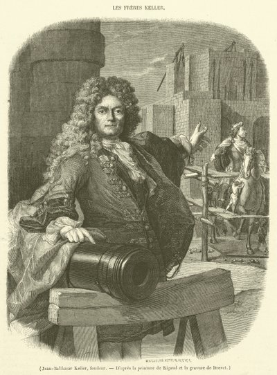 Jean-Balthasar Keller, Founder (engraving) by French School