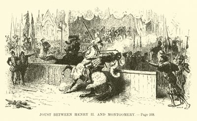 Joust between Henry II and Montgomery by French School