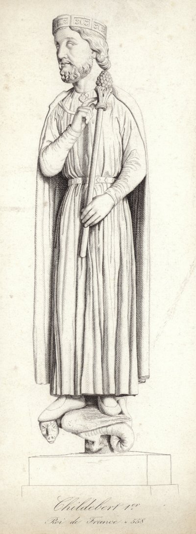 King Childebert I of France by French School