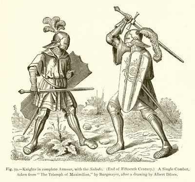 Knights in Complete Armour, with the Salade by French School