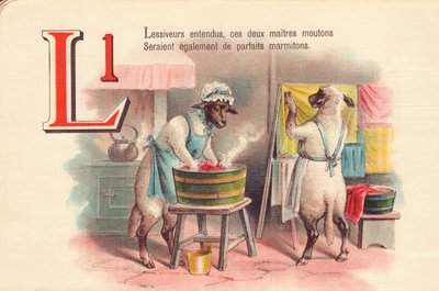 L: Laundry detergents heard, these two master sheep would also be perfect pots by French School