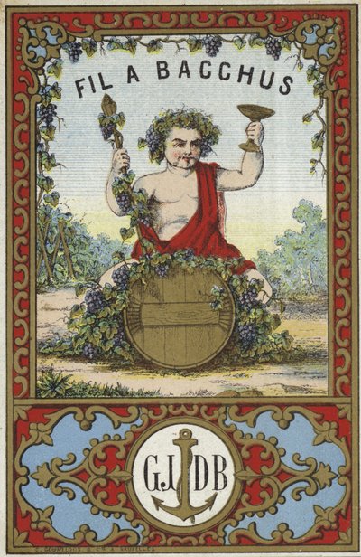 Label for Fil a Bacchus by French School
