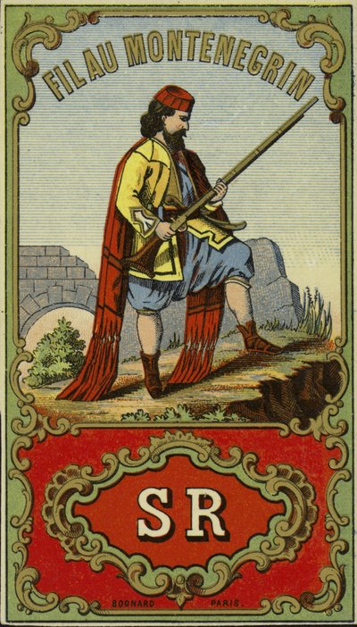 Label for Montenegrin thread by French School
