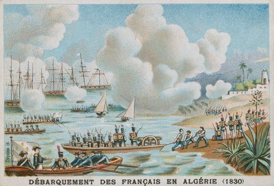 Landing of the French in Algeria, 1830 by French School