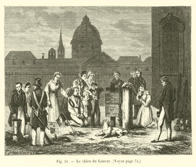 The dog of the Louvre by French School