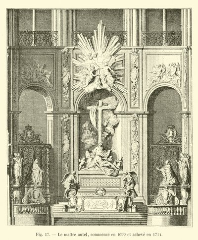 The High Altar, Begun in 1699 and Completed in 1714 by French School