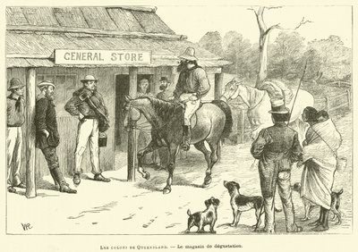 The Settlers of Queensland (engraving) by French School