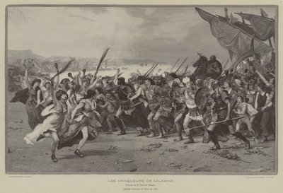 The Victors of Salamis by French School