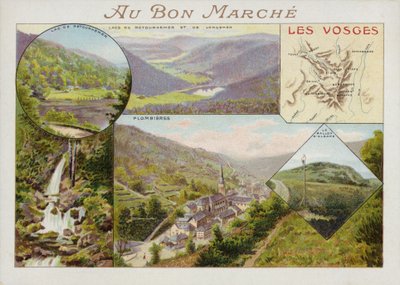 Les Vosges, Card by French School