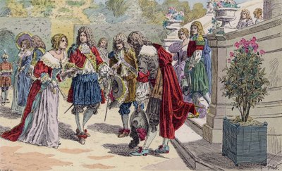 Louis XIV of France and His Court at Versailles by French School