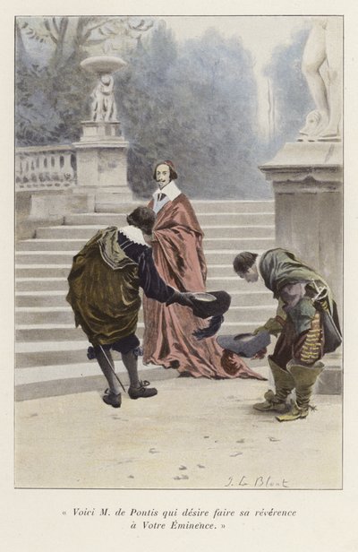 Louis de Pontis is introduced to Cardinal Richelieu, 17th Century by French School
