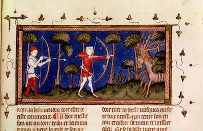 Hunting Scene, from the Book of King Modus and Queen Ration by French School