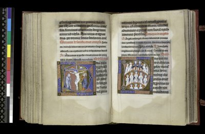 Suffrage to the Cross and Suffrage to Angels, from the Psalter and Hours of Isabella of France, Paris, c.1265-70 by French School