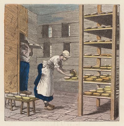 Making cheese by French School