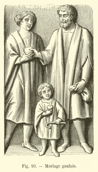 Gaulish marriage by French School