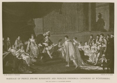 Marriage of Prince Jerome Bonaparte and Princess Frederica Catherine of Wurtemberg by French School