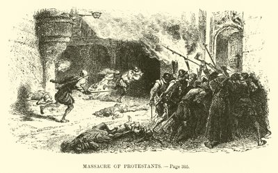 Massacre of Protestants by French School