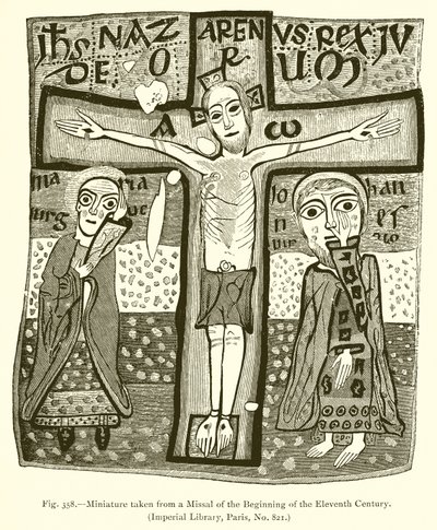 Miniature taken from a Missal of the Beginning of the Eleventh Century by French School