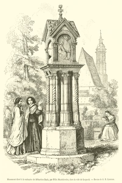 Monument Erected in Memory of Sebastian Bach by French School