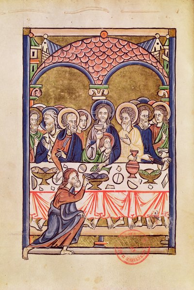 The Last Supper, from a Psalter by French School