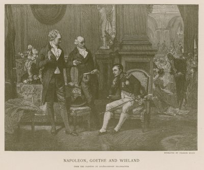 Napoleon, Goethe and Wieland by French School