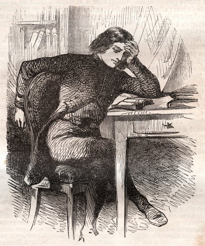 Napoleon at the age of puberty became gloomy, dark; reading was for him a kind of passion by French School