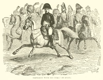 Napoleon with His Staff in Spain by French School