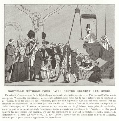 New Method of Administering Oaths to Priests, French Revolution by French School