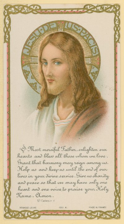 O Most merciful Father, enlighten our hearts and bless all those whom we love by French School
