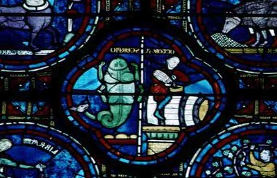 October and Scorpio, from the Zodiac Window by French School