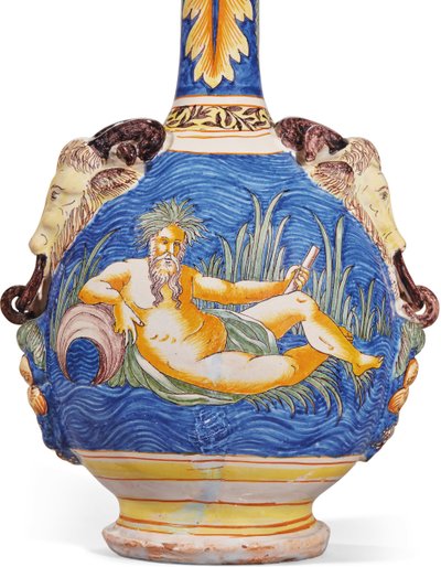 One of a pair of two Gourds, Nevers, c.1680-1700 by French School