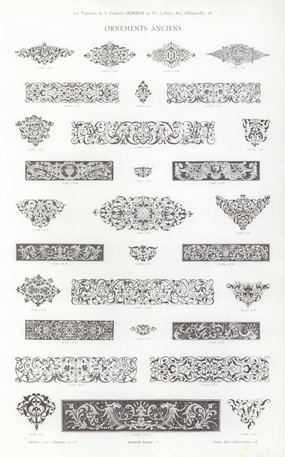 Page from Vignettes Typographiques by French School
