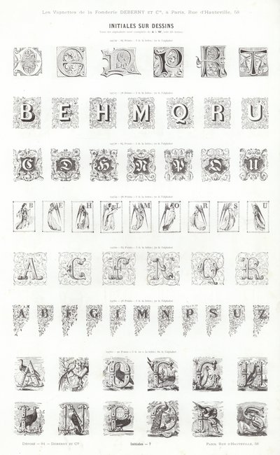 Page from Vignettes Typographiques by French School