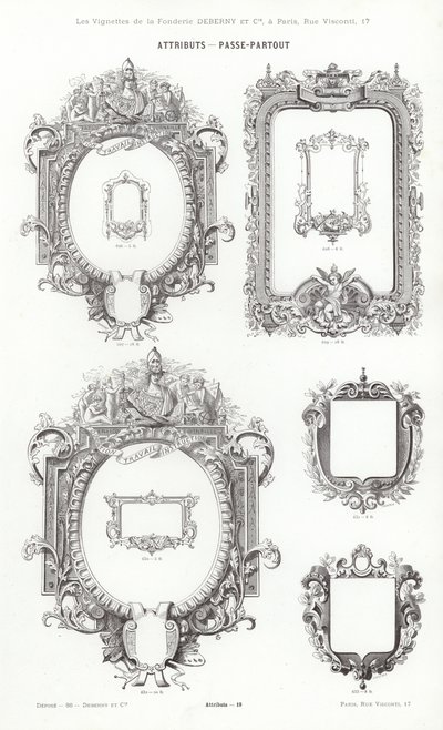 Page from Vignettes Typographiques by French School