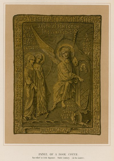 Panel of a Book Cover by French School