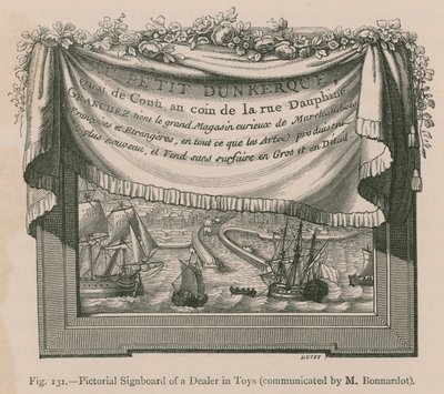 Pictorial Signboard of a Dealer in Toys (Communicated by M. Bonnardot) by French School